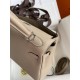 HERMES Kelly 25 Gris Tourterelle Togo Silver-tone Hardware