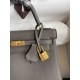 HERMES Kelly 25 Etain Togo Gold-tone Hardware