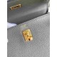 HERMES Kelly 25 Etain Togo Gold-tone Hardware