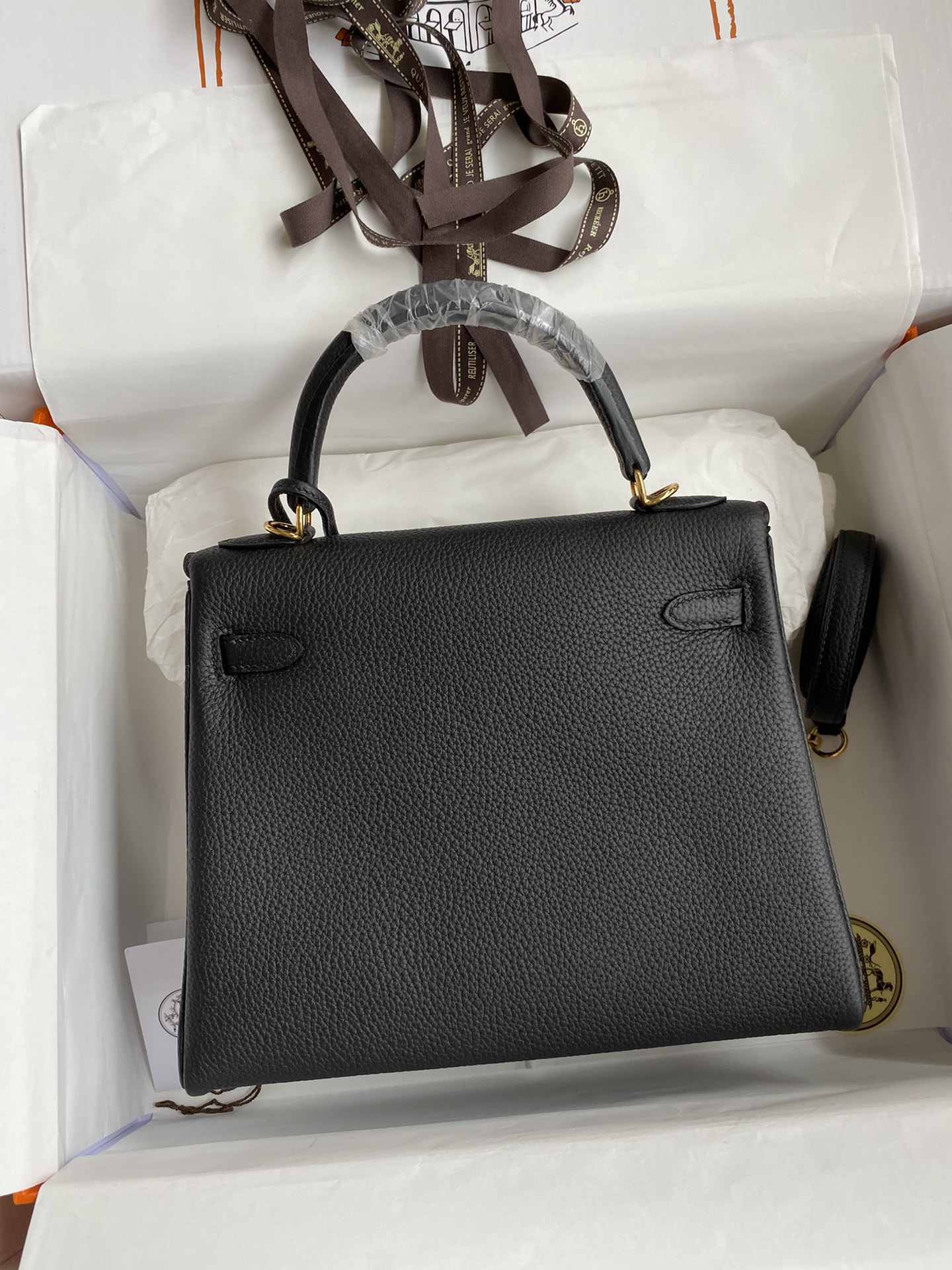 HERMES Kelly 25 Nior Togo Gold-tone Hardware