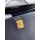 HERMES Kelly 25 Nior&Craie Epsom Gold-tone Hardware