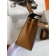 HERMES Kelly 25 Nior&Gold Epsom Gold-tone Hardware