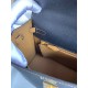 HERMES Kelly 25 Nior&Gold Epsom Gold-tone Hardware