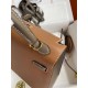 HERMES Kelly 25 Gold&Etoupe Epsom Gold-tone Hardware