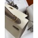 HERMES Kelly 25 Craie&Etoupe Epsom Gold-tone Hardware