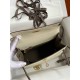 HERMES Kelly 25 Craie&Etoupe Epsom Gold-tone Hardware