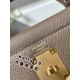 HERMES Kelly 28 Etoupe Togo Gold-tone Hardware