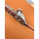 HERMES Kelly 28 Gold Togo Silver-tone Hardware