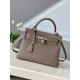 HERMES Kelly 28 Etoupe Togo Silver-tone Hardware