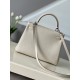 HERMES Kelly 28 Craie Togo Silver-tone Hardware