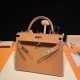 HERMES Kelly 28 Gold Epsom Gold-tone Hardware