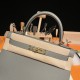 HERMES Kelly 28 Gris Meyer Epsom Gold-tone Hardware