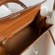 HERMES Kelly 25 Caramel Box Gold-tone Hardware