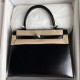 HERMES Kelly 25 Nior Box Silver-tone Hardware