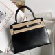 HERMES Kelly 25 Nior Box Silver-tone Hardware