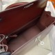 HERMES Kelly 28 Ruby Box Silver-tone Hardware