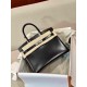 HERMES Birkin 30 Nior Box Silver-tone Hardware