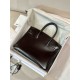 HERMES Birkin 30 Nior Box Silver-tone Hardware