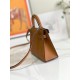 HERMES Kelly Mini II Gold Epsom Silver-tone Hardware