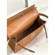 HERMES Kelly Mini II Gold Epsom Silver-tone Hardware