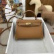 HERMES Kelly Mini II Gold Epsom Gold-tone Hardware