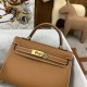 HERMES Kelly Mini II Gold Epsom Gold-tone Hardware