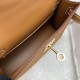 HERMES Kelly Mini II Gold Epsom Gold-tone Hardware