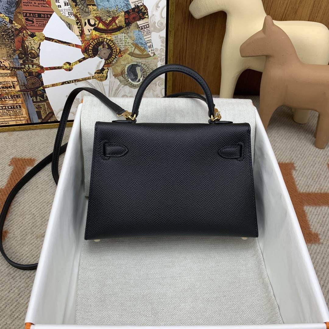 HERMES Kelly Mini II Nior Epsom Gold-tone Hardware