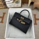 HERMES Kelly Mini II Nior Epsom Gold-tone Hardware