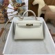 HERMES Kelly Mini II Craie Epsom Gold-tone Hardware