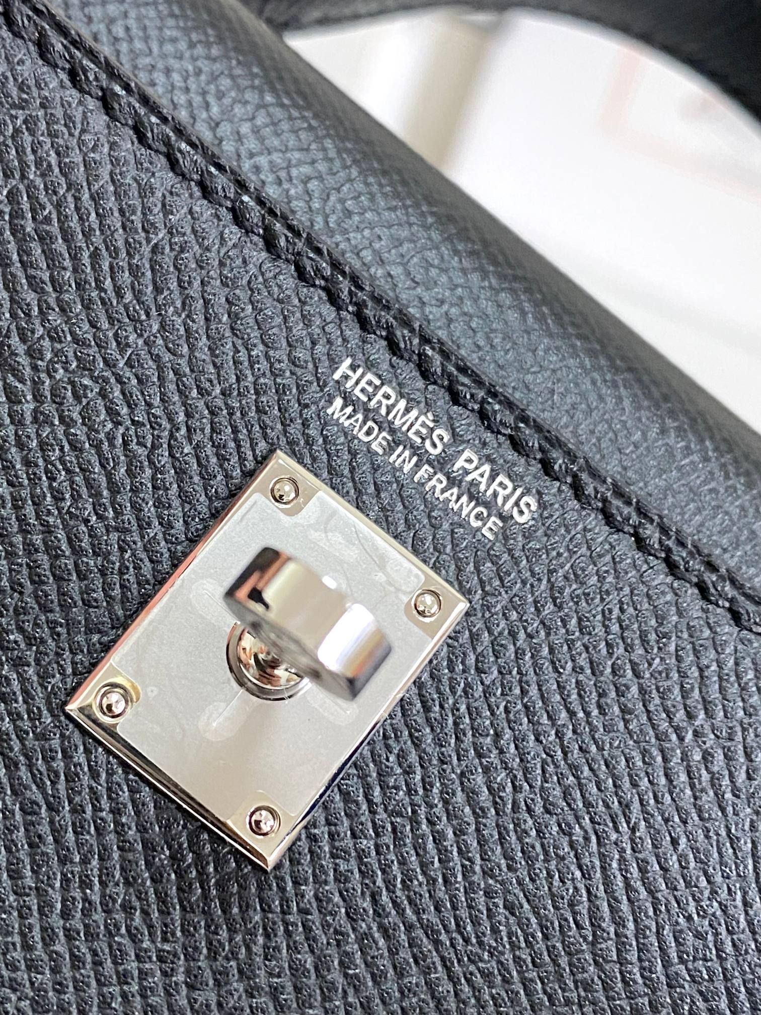 HERMES Kelly Mini II Nior Epsom Silver-tone Hardware