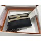 HERMES Kelly Elan Nior Chevre Gold-tone Hardware