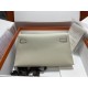 HERMES Kelly Elan Craie Chevre Silver-tone Hardware