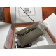 HERMES Kelly Elan Etoupe Chevre Gold-tone Hardware