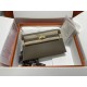 HERMES Kelly Elan Etoupe Chevre Gold-tone Hardware