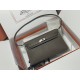 HERMES Kelly Elan Etoupe Chevre Silver-tone Hardware