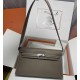 HERMES Kelly Elan Etoupe Chevre Silver-tone Hardware