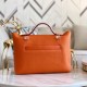 HERMES Kelly 2424 Orange Togo Gold-tone Hardware