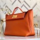 HERMES Kelly 2424 Orange Togo Gold-tone Hardware