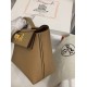 HERMES Kelly Mini 2424 Biscuit Evercolor Gold-tone Hardware