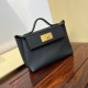 HERMES Kelly Mini 2424 Nior Evercolor Gold-tone Hardware