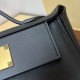 HERMES Kelly Mini 2424 Nior Evercolor Gold-tone Hardware