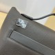 HERMES Kelly Mini 2424 Etain Evercolor Silver-tone Hardware