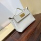 HERMES Kelly Mini 2424 Craie Evercolor Gold-tone Hardware