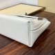 HERMES Kelly Mini 2424 Craie Evercolor Silver-tone Hardware