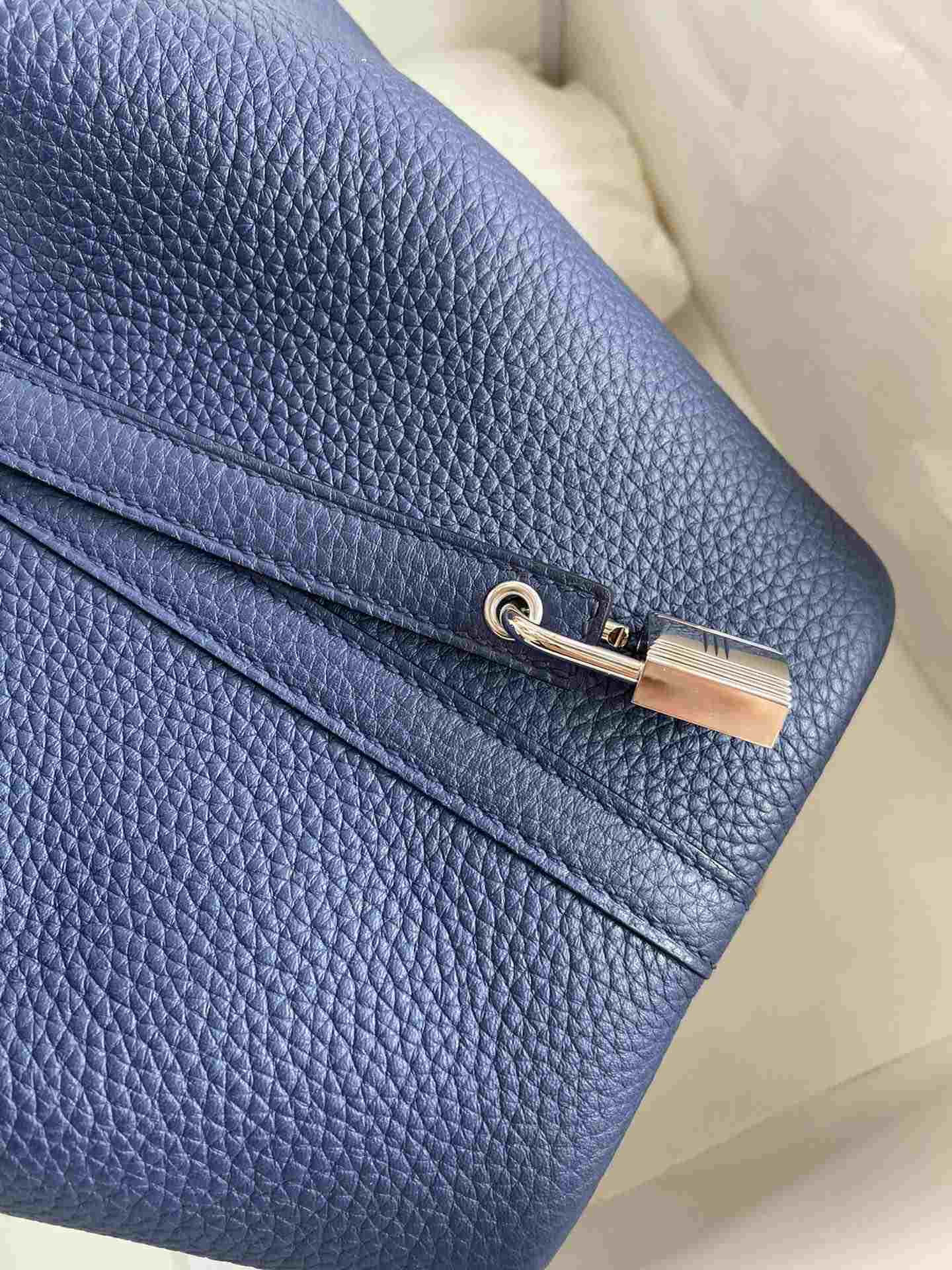 HERMES Picotin Lock 18 Deep Blue TC