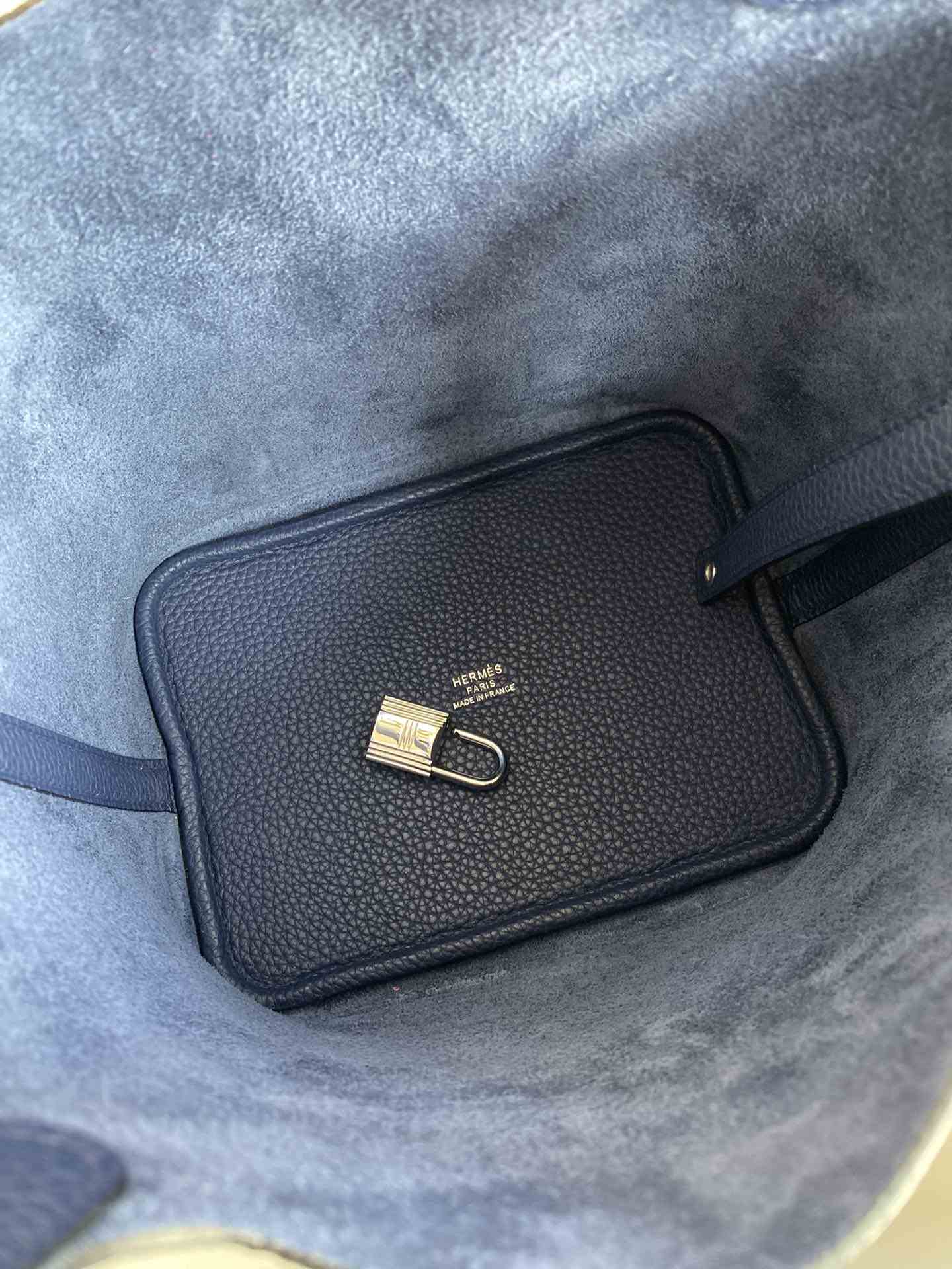 HERMES Picotin Lock 18 Deep Blue TC