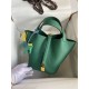 HERMES Picotin Lock 18 Malachite TC