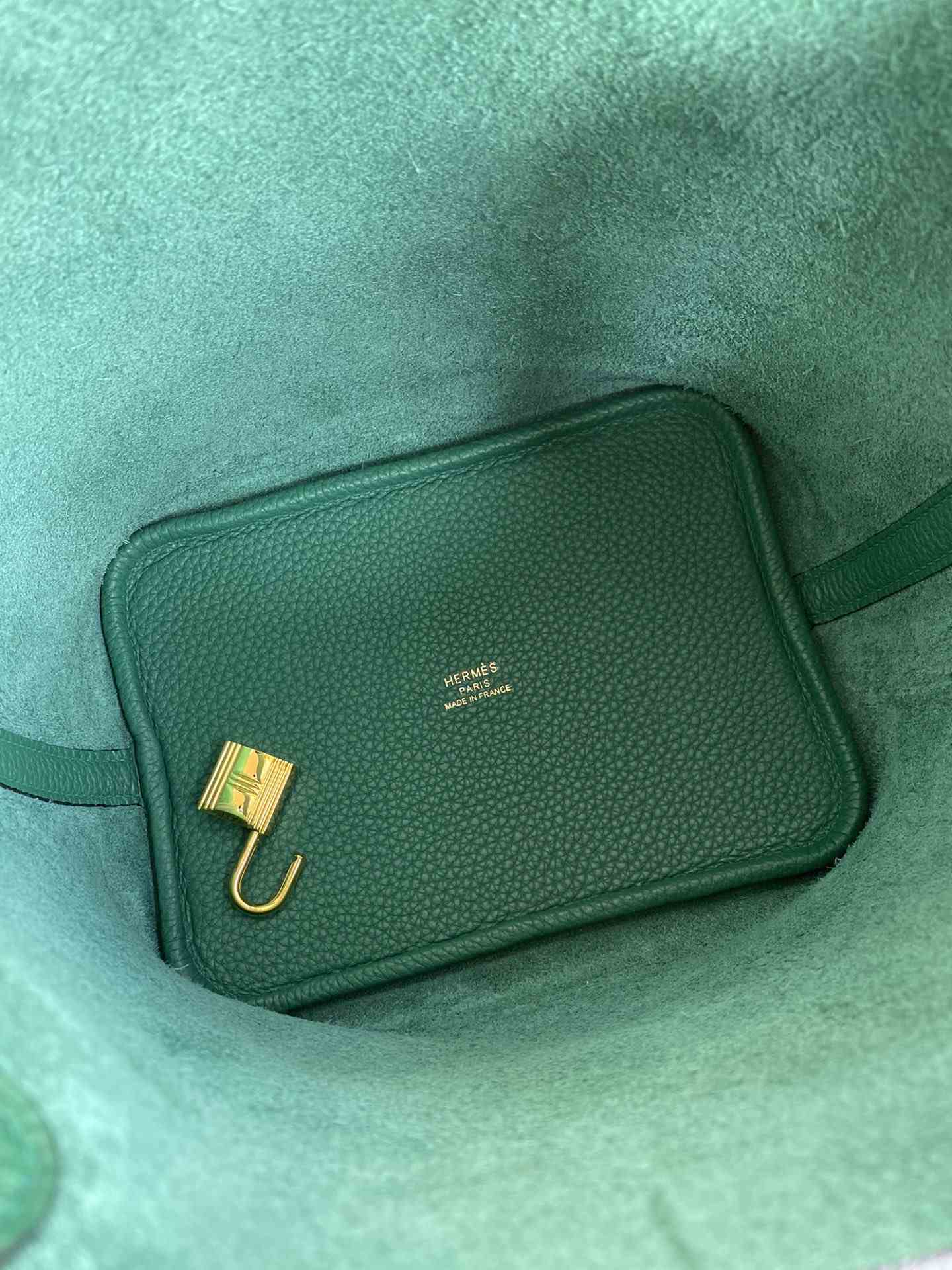 HERMES Picotin Lock 18 Malachite TC