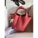 HERMES Picotin Lock 18 Rose Lipsur TC